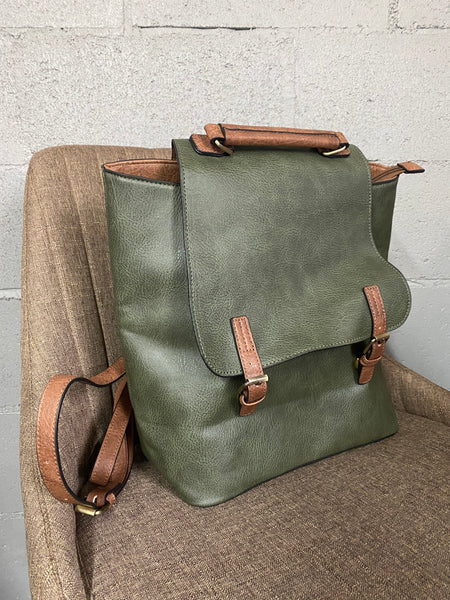 Olive BackPack Handbag Monogrammed