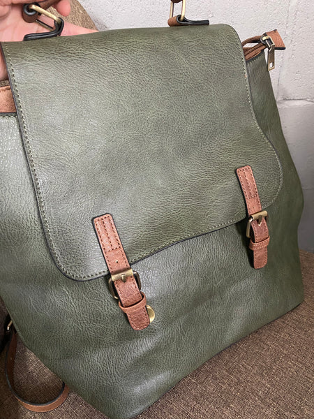 Olive BackPack Handbag Monogrammed