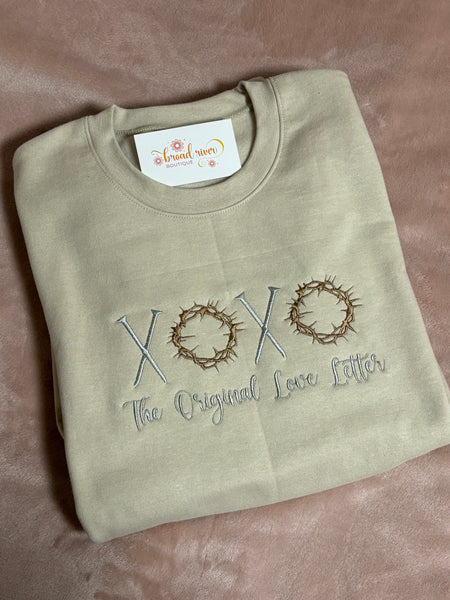 Love Letter Embroidered Sweatshirt