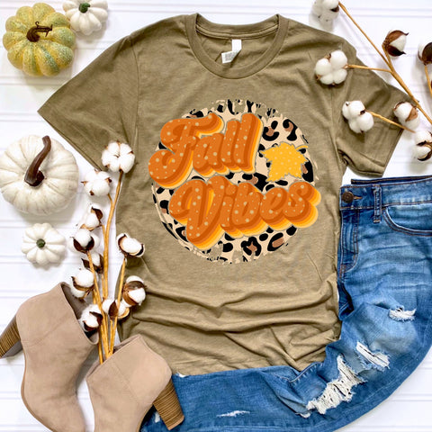 Fall Vibes Cheetah T-shirt