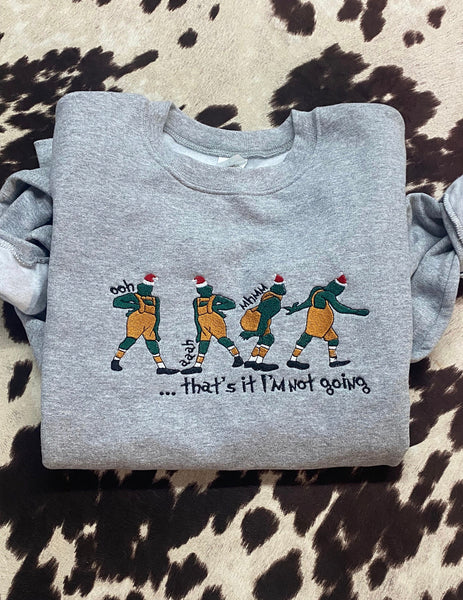 Funny Christmas Embroidered Sweatshirt