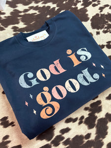 God is Good Retro Sweatshirt