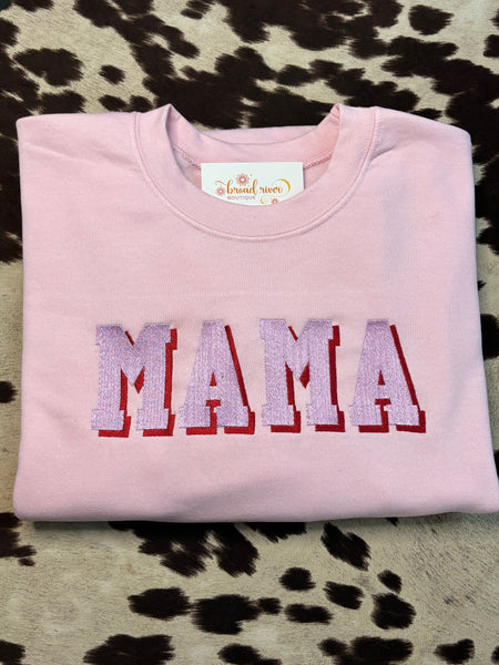 Mama Shadow Embroidered Sweatshirt