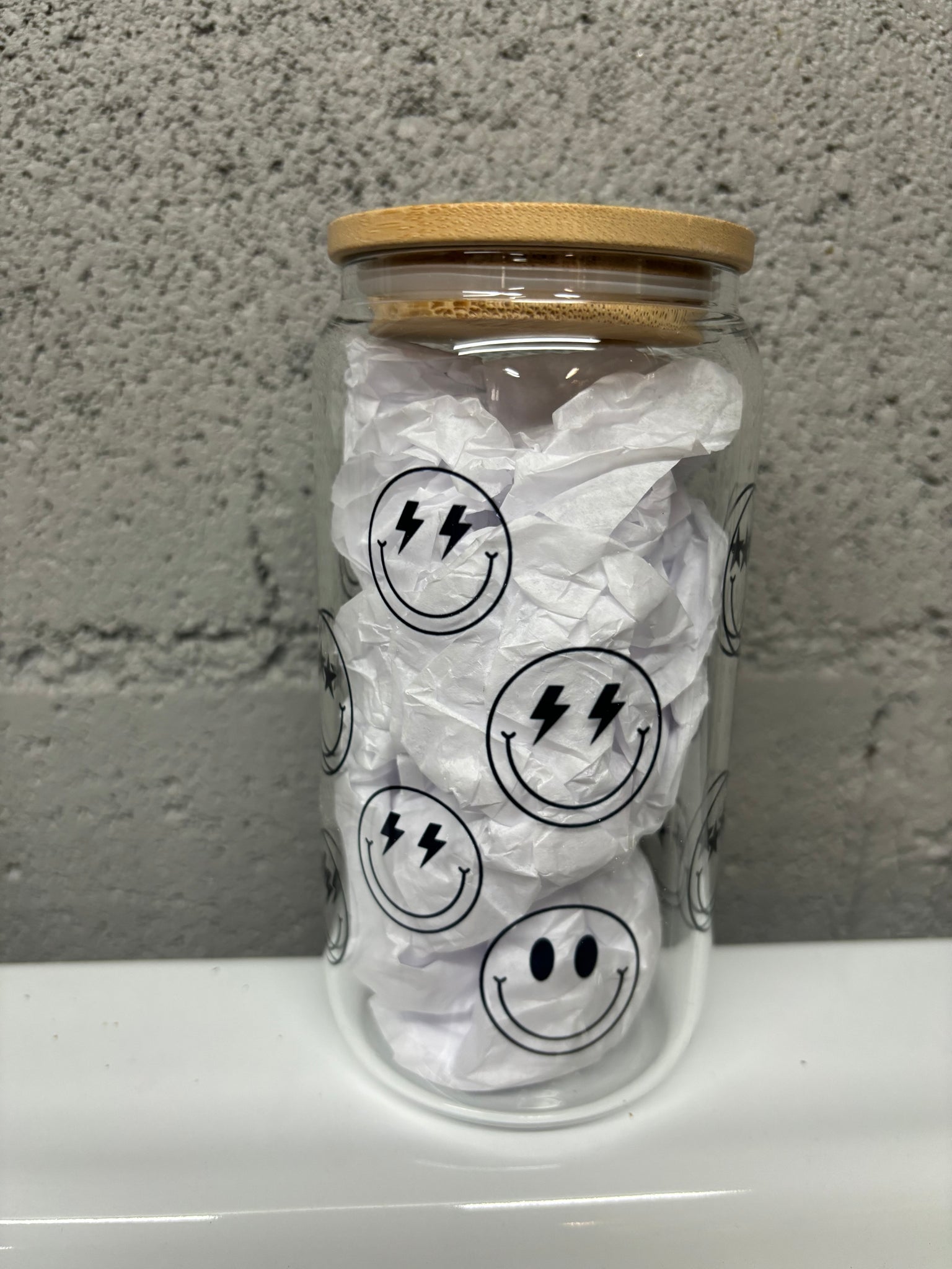 All Smiles Glass Tumbler