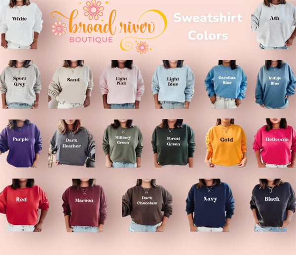 Choose your Colors Teach Glitter Embroidered Sweatshirt