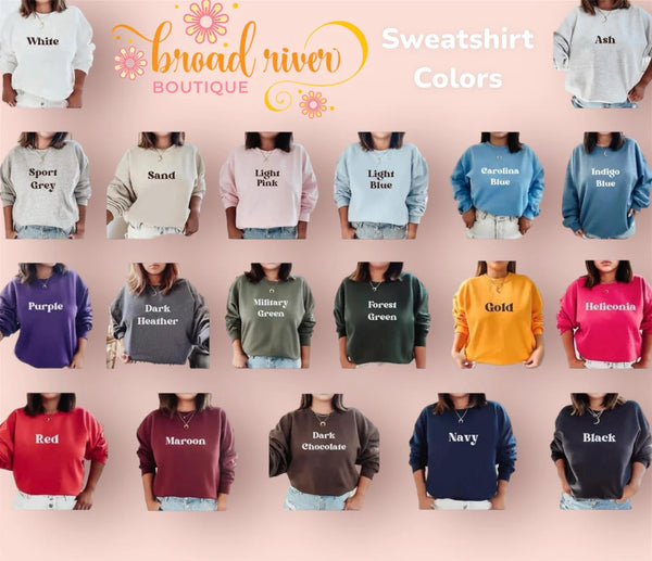 Custom Word Embroidery Sweatshirt