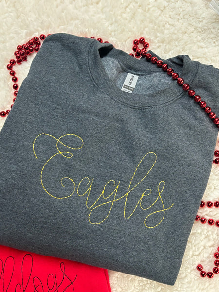 Custom Word Embroidery Sweatshirt