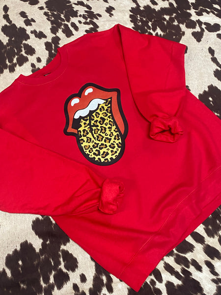 Kiss Me Cheetah Sweatshirt