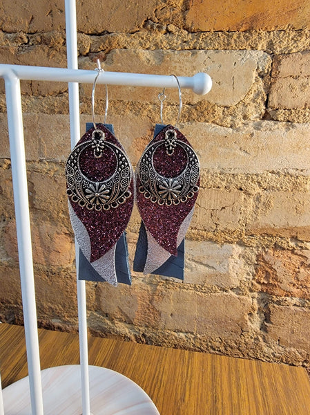 Leather Interchangeable Earrings