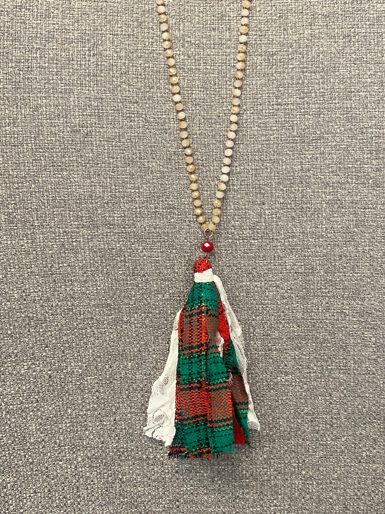 “Little Bit of Christmas” Tassel Necklace